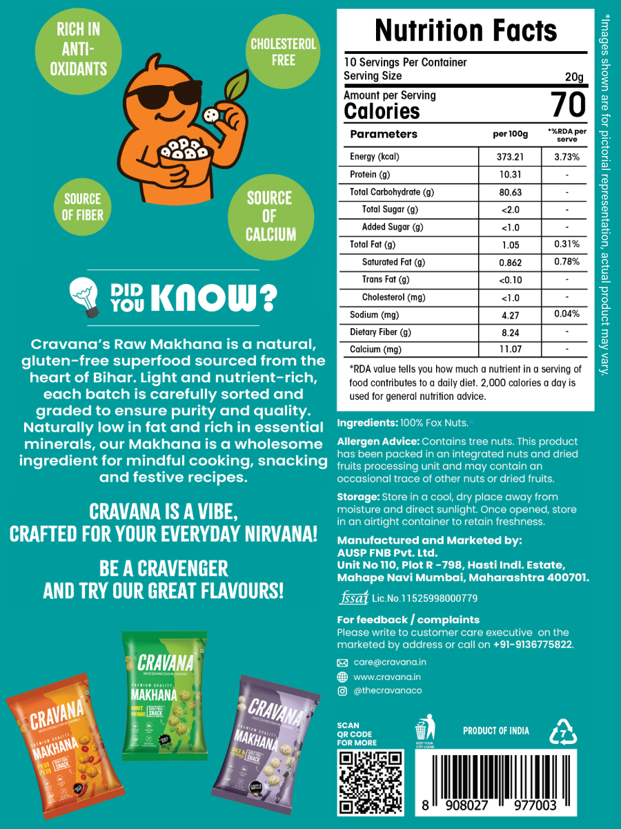 Cravana Raw Makhana