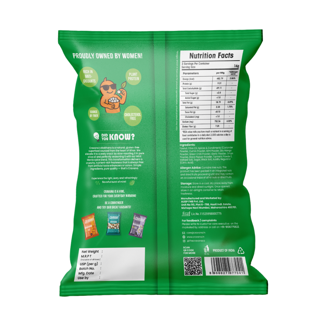 Cravana Mint Mania Makhana