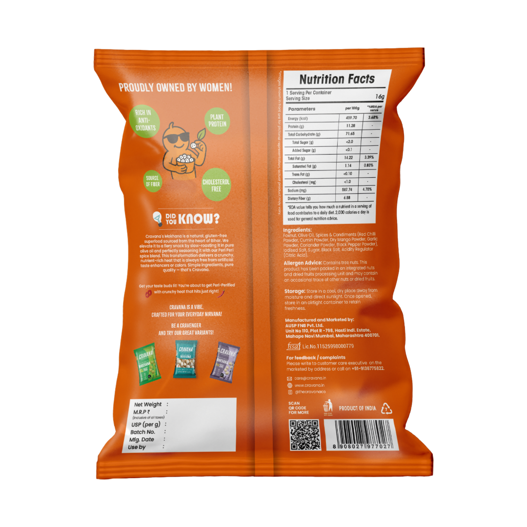 Cravana Peri Peri Makhana