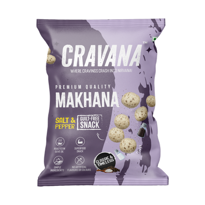 Cravana Salt and Pepper Makhana
