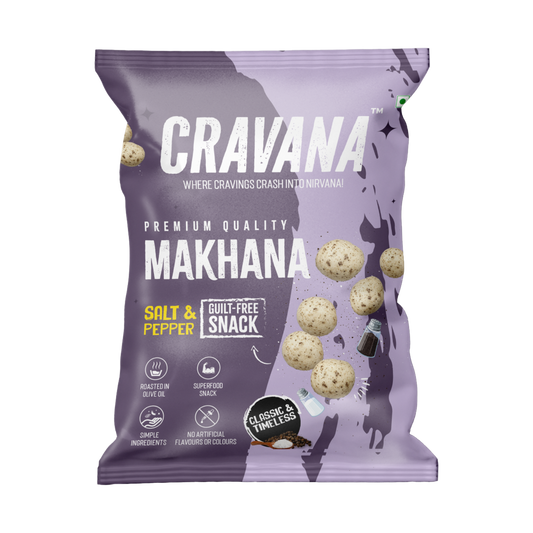 Cravana Salt and Pepper Makhana